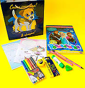 Подарунковий набір першокласнику | подарунковий набір випускника дитячого садка | канцелярський набір |