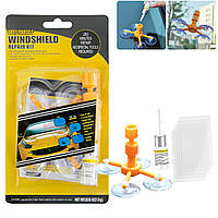Набор для ремонта лобового стекла от трещин и сколов "Windshield repair kit", ремкомплект для стекла (ТОП)