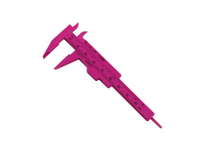 Штангенциркуль для моделювання брів (8 см) рожевий, фото 2