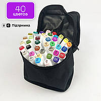 Набор двусторонних маркеров Touch Smooth для скетчинга на спиртовой основе 40 штук Разноцветные ALL 455