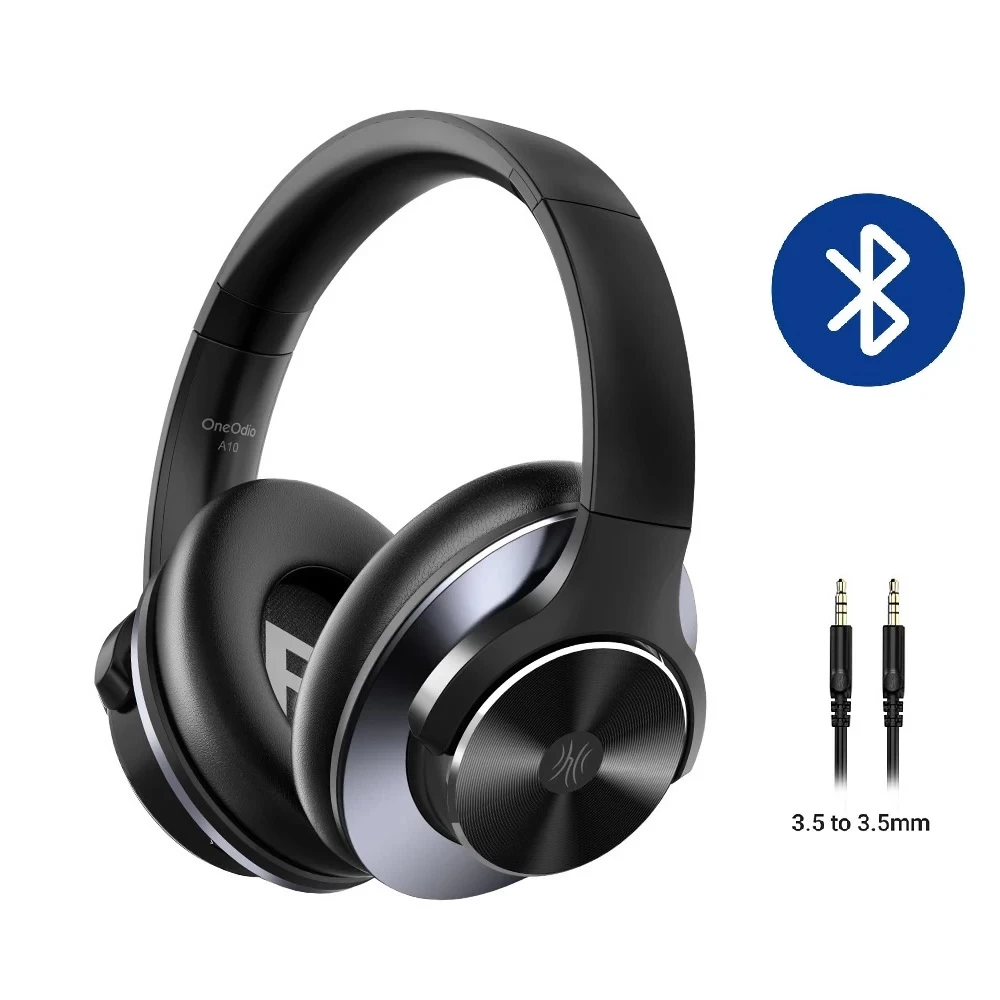 Навушники Oneodio A10 Focus бездротові/дротові ANC, Bluetooth, мікрофон з кейсом