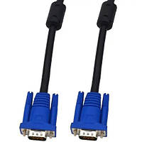 Шнур комп'ютерний VGA, штекер HDB 15pin - штекер HDB 15pin, 3+6 СU, з фильтроми, 30м