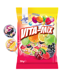 Льодяники фруктові VITA- MIX 150 г*20 шт ТМ Argo Польща