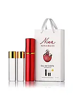 Женский мини духи Nina Ricci Red Apple, 3*15 мл