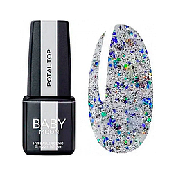 Топ для нігтів з поталлю Baby Moon Full POTAL Top №1 (без липкого шару) 6мл