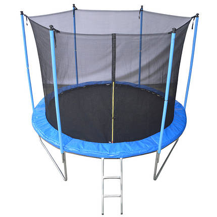 Батут круглий для дітей із захисною сіткою батут для стрибків батут для вулиці Jump-2-Sky 244 см навантаження 100 кг, фото 2