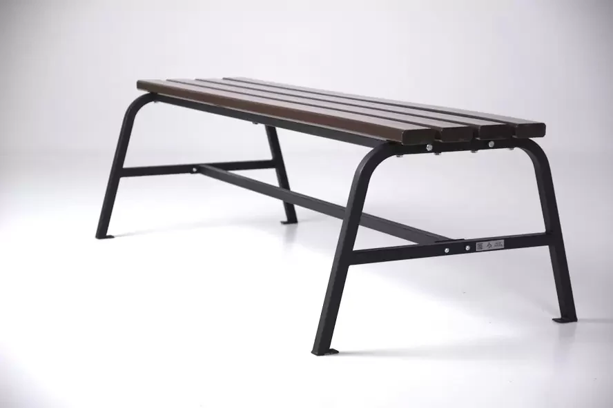 Лавка Classic без спинки (коричнево-чорний), фото 1