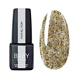 Топ для нігтів з поталлю Baby Moon Full POTAL Top №2 (без липкого шару) 6мл