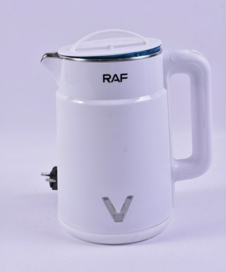 Електрочайник RAF R.7801 із нержавіючої сталі дисковий чайник 2,5л 2000 Вт Білий