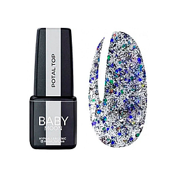 Топ для нігтів з поталлю Baby Moon Full POTAL Top №4 (без липкого шару) 6мл