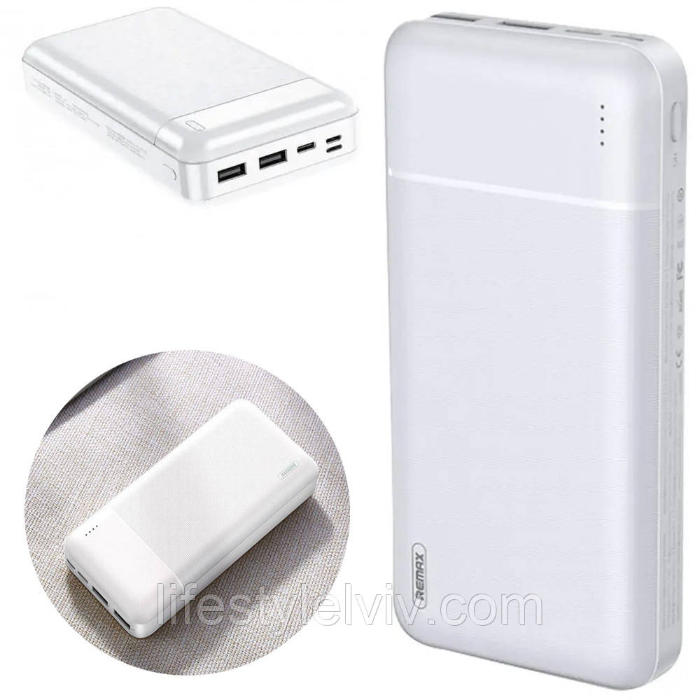 Повербанк 30000 mAh RPP-167 / УМБ / Зовнішній акумулятор / PowerBank, фото 1