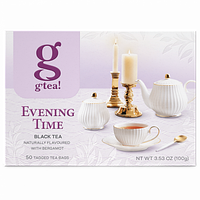 Черный чай с маслом бергамота g'tea! Evening Time 50 пакетиков