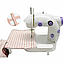 Портативна міні швейна машинка 4в1 Mini Sewing Machine SM-201 / Машинка з педаллю та адаптером, фото 3