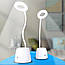 Портативна LED лампа 3в1 з USB, TABLE LAMP TD-02/ Лампа-нічник / Тримач для телефону, ручок, олівців, фото 2