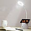 Портативна LED лампа 3в1 з USB, TABLE LAMP TD-02/ Лампа-нічник / Тримач для телефону, ручок, олівців, фото 3