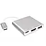 Перехідник-адаптер 3в1 з Type-C на HDMI, USB, USB-C / Перетворювач для телефонів чи ноутбуків, фото 10