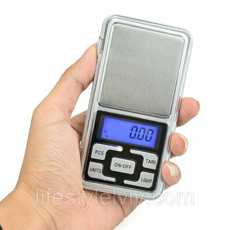 Міні-ваги електронні ювелірні до 200 г (120x62x20 мм) Pocket Scale / Кухонні ваги