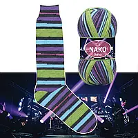 Nako BOHO DESEN (Нако Бохо Десен) №81924 (Шкарпеткова пряжа, нитки для в'язання)