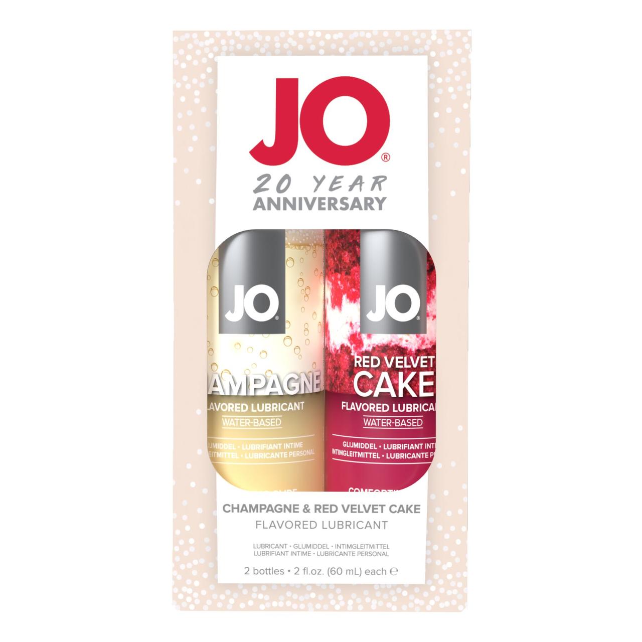 Набір смакових мастил System JO Champagne & Red Velvet Cake Limited Edition, 2 х 60 мл