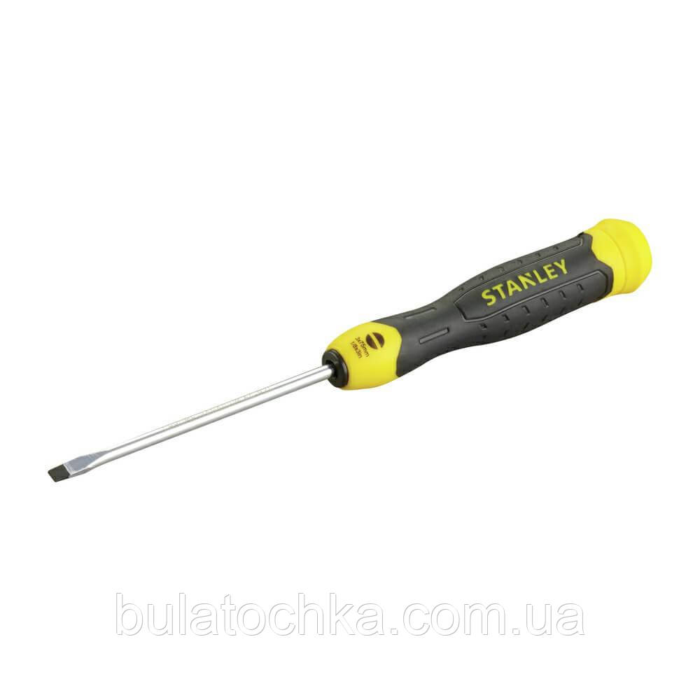 Викрутка Cushion Grip завдовжки 75 мм з паралельним жалом під шліц SL 2.5 STANLEY 0-64-924