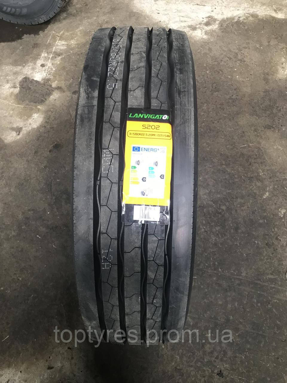Вантажні шини LANVIGATOR 315/80R22.5 S202 157/154M рульові, фото 1