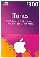 Подарочная карта iTunes Apple / App Store Gift Card на сумму 300 usd, US-регион