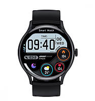 Круглые влагоустойчивые умные смарт часы Smart Watch XO J3 IPS дисплей IP68 Battery 280 mAh Черный