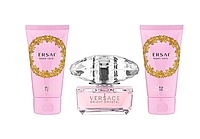 Подарочный набор Versace Bright Crystal туалетная вода 50 ml, гель для душа 50 ml, лосьон для тела 50 ml