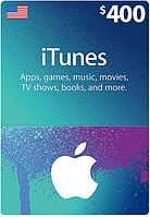 Подарочная карта iTunes Apple / App Store Gift Card на сумму 400 usd, US-регион