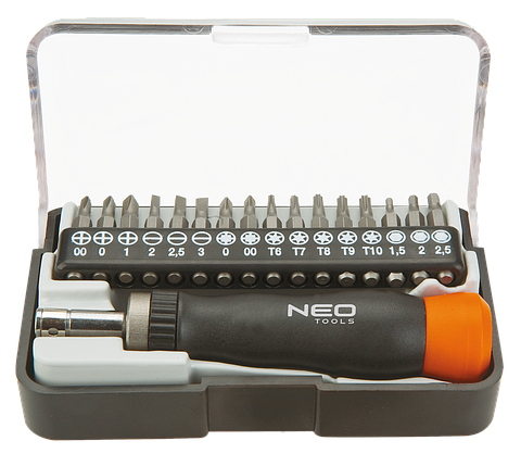 Набір біт з бітотримачем Neo Tools, 17 од., фото 1