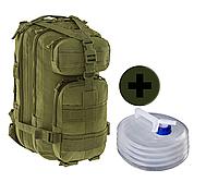 Комплект 2в1: Тактический рюкзак на 25л + Компактная складная канистра на 10л
