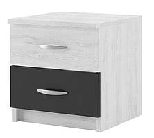 Приліжкова тумба Соня ДСП артвуд світлий і антрацит (Світ Меблів TM)