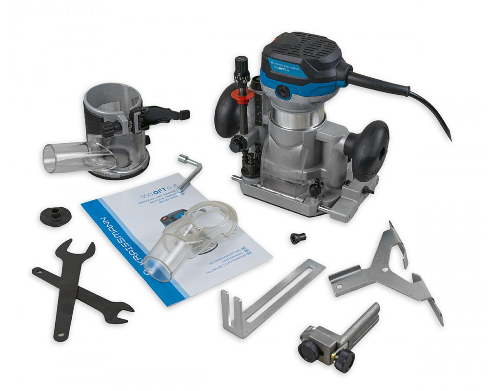 Фрезер-тример KRAISSMANN 950 OFT 6-8 (2 бази, цанги 6 і 8 мм) Німеччина, фото 1