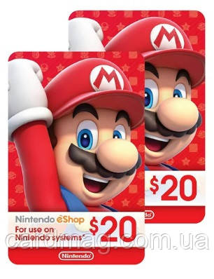 Картка поповнення Nintendo eShop Card $40 (USA), фото 1