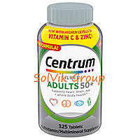 Витамины Centrum Silver Adults Multivitamin 50+ (325 таблеток), витамины для взрослых старше 50+ Центрум Adult