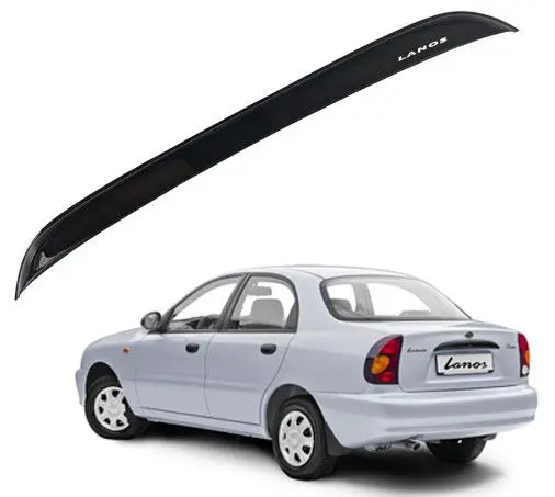 Cпейлер заднього скла козирок для Daewoo Lanos седан Прилягає до скла 3М скотч Voron Glass