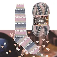 Nako BOHO DESEN (Бохо Десен) № 82265 (Носочная пряжа, нитки для вязания)