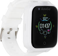 Смарт-годинник для дітей з відеодзвінком AmiGo GO006 GPS 4G WIFI VIDEOCALL білого кольору