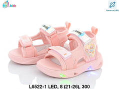 Літнє взуття оптом Босоніжки для дівчинки від виробника BBT (рр 21-26)