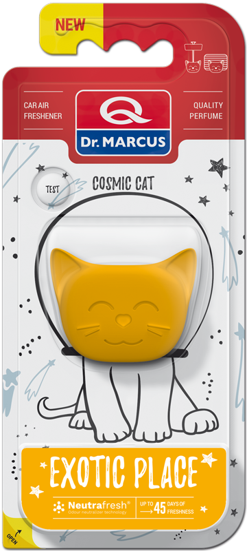 Освіжувач повітря для авто Dr. Marcus Cosmic Cat (вибір аромату), Ароматизатор, Нейтралізатор запахів Exotic Place