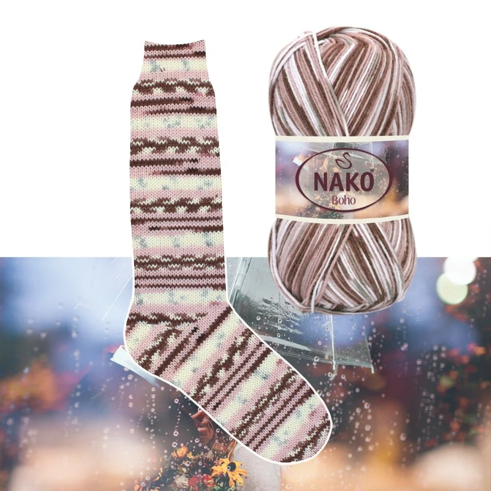Nako BOHO DESEN (Нако Бохо Десен) №82692 (Шкарпеткова пряжа, нитки для в'язання), фото 1
