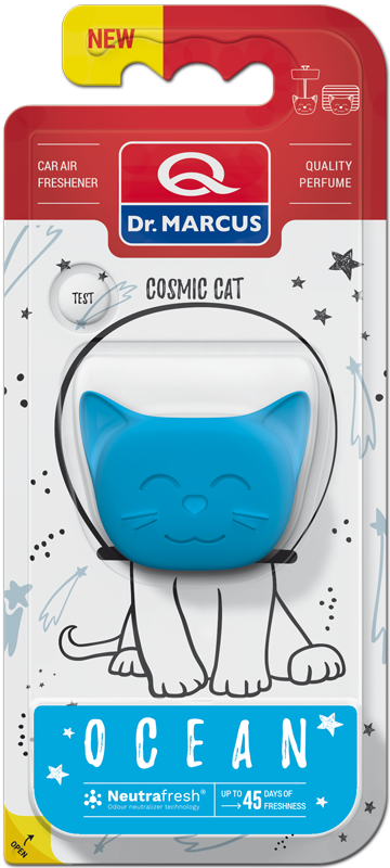 Освіжувач повітря для авто Dr. Marcus Cosmic Cat (вибір аромату), Ароматизатор, Нейтралізатор запахів Ocean