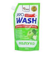 Засіб для миття посуду Pro Wash Стигле яблуко дой-пак 460 г (4260637723918)