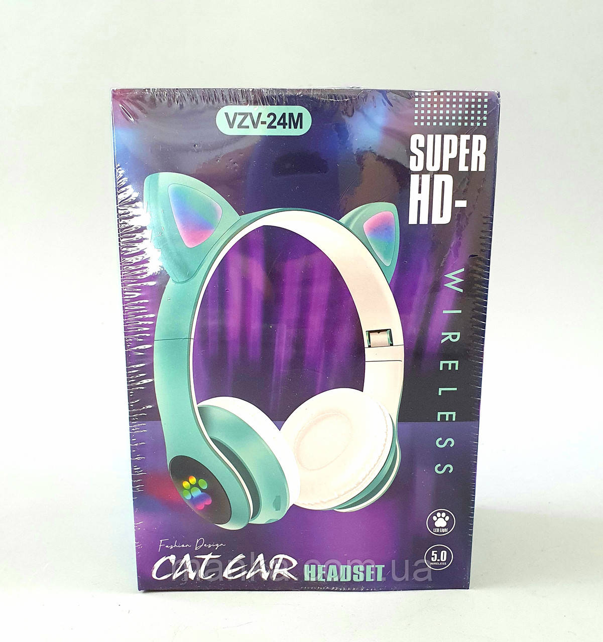 Навушники бездротові котячі вушка Cat Ear Навушники накладні Bluetooth з вушками VZV-24M BF