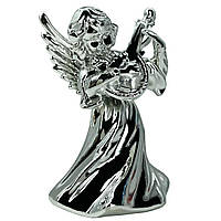 Ангел з бандурою Новий Рік MIS LT 10х6х5 см срібло блиск