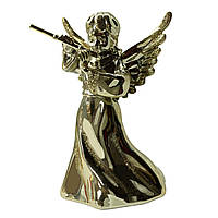Ангел з сопілкою Новий Рік MIS LT 10х6х5 см золото блиск