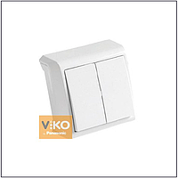 Выключатель 2-кл. белый ViKO Vera 90681002