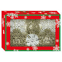 Набор елочных игрушек Christmas box-16 MIS LT 30x20x6 cm