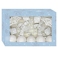 Набор елочных игрушек Christmas box-23 MIS LT 30x20x8 cm