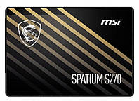 Накопитель твердотельный SSD 480GB MSI Spatium S270 2.5" SATAIII 3D TLC (S78-440E350-P83)